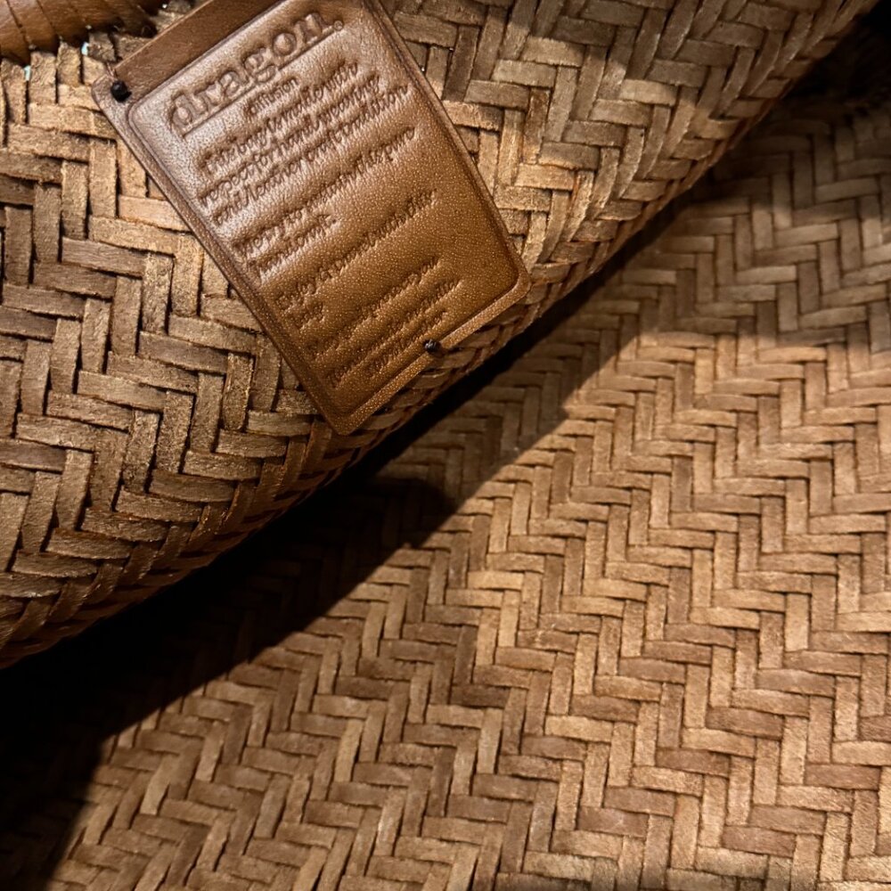 Dragon Diffusion Brown Oversized Woven Shoulder B… - image 7